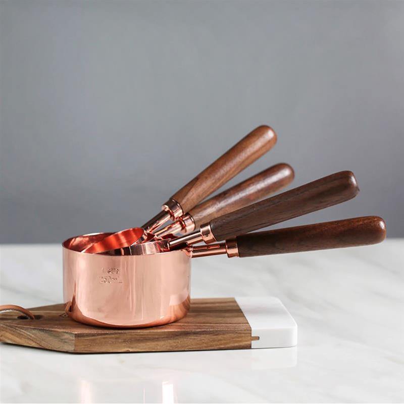 Rose Gold Stainless Steel Measuring Cups Set | Design Inn